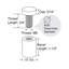 Pour ancrages muraux et vis pour PVC, verre et acrylique