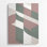 «Abstract Shapes 24», art mural en métal brun
