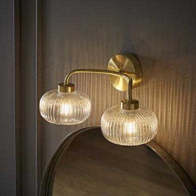 Rawdha Glass Armed Sconce