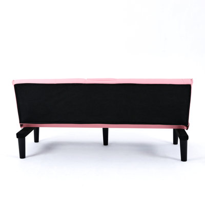 Pink 67-inch Bed With Cup Holder And Fabric For Long - Lasting Use 67 , , 2