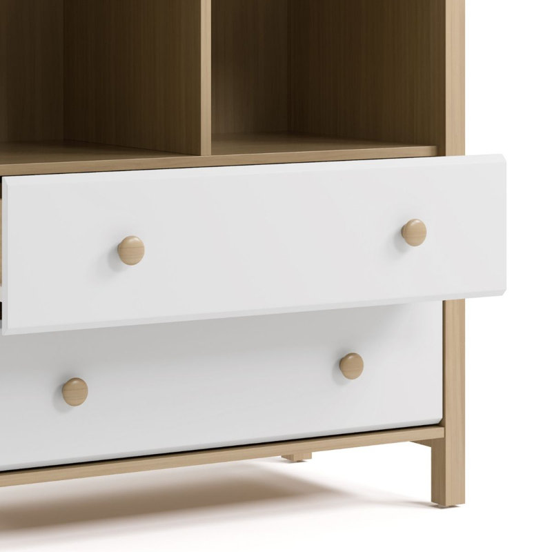 Commode à langer Alpine, Bois flotté / Blanc