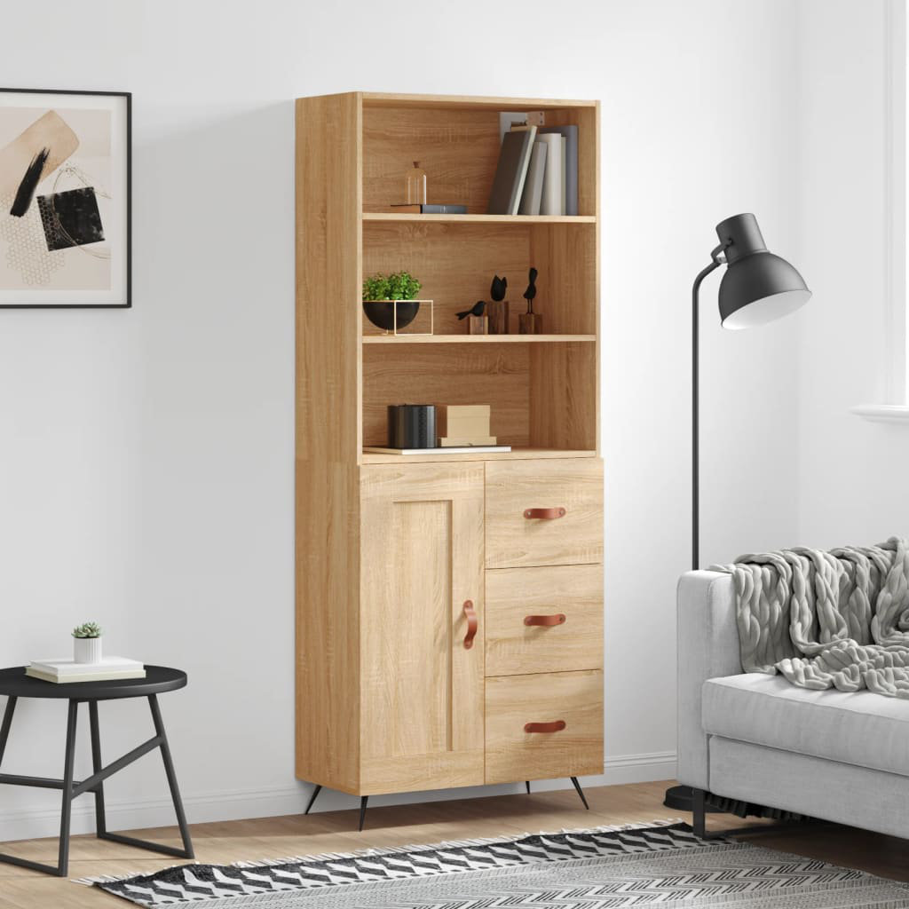 Highboard 69.5X34x180 Cm Holzwerkstoff 52 Glausen