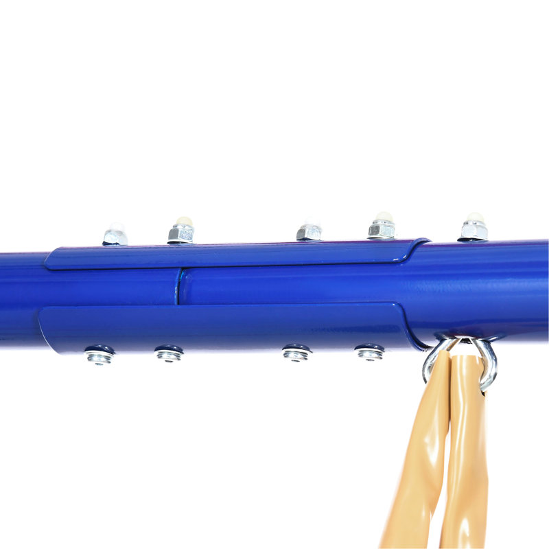 Capacité de 616 lb de balançoire - 5 en 1 pour l'extérieur avec glissoire, balançoire à bascule, balançoire à disque, fauteuil oscillant, siège bleu