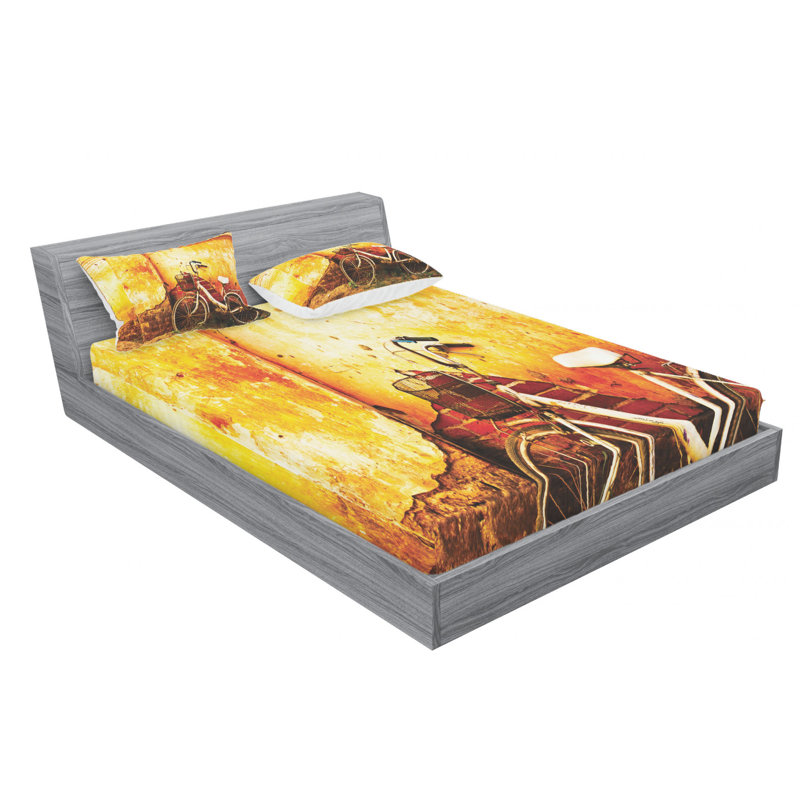 Microfiber Sheet Set, Full Sheet Set with Fitted Sheet