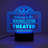 Home Family Theather LED Night Light with Custom Name Laser Engraved on Acrylic Design Insert