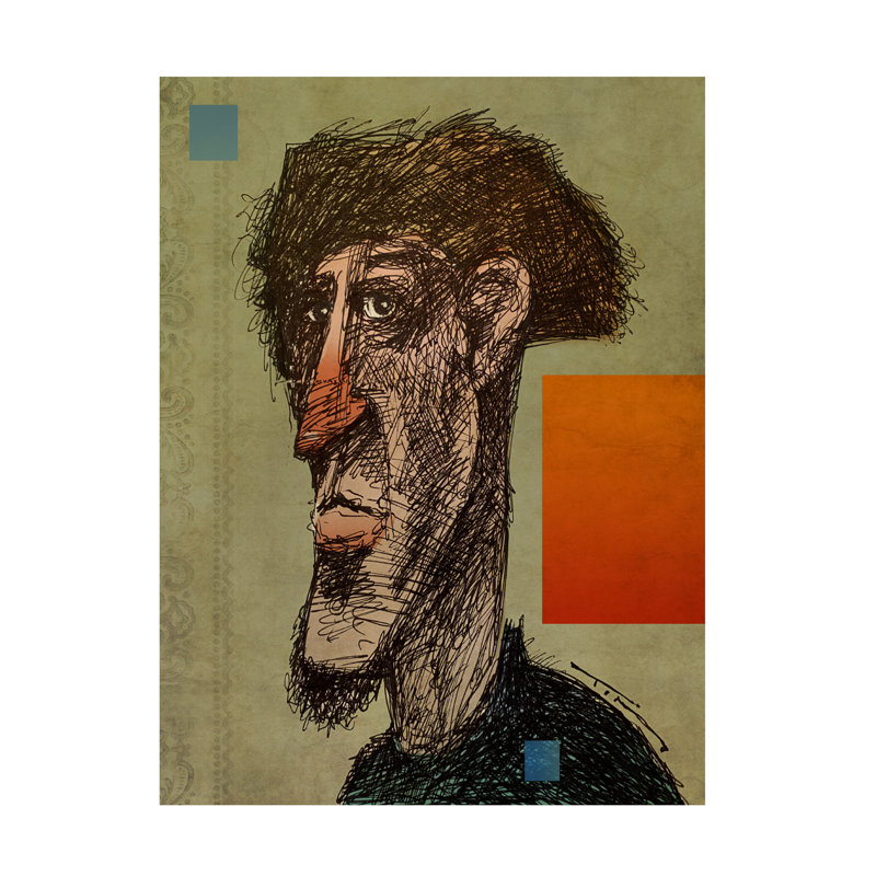 Art sur toile bolologique, Tim Nyberg, H 14 po x l 19 po