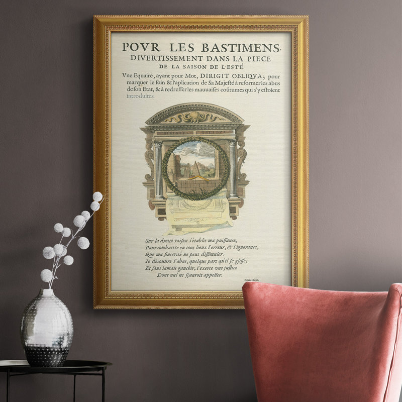 Ex-libris imprimé I - reproduction encadrée sur toile, H 20 po x l 16 po