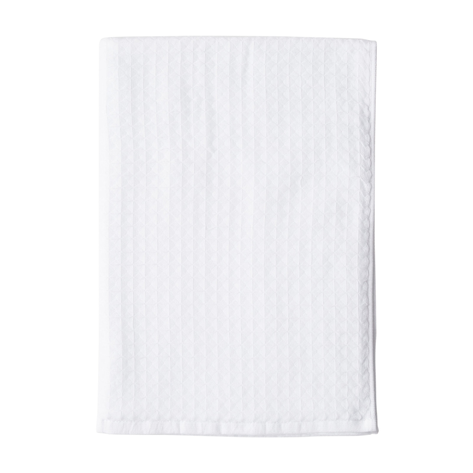 Waffle Twist 100% Cotton Hand Towel, White