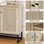 Buffet avec portes en rotin