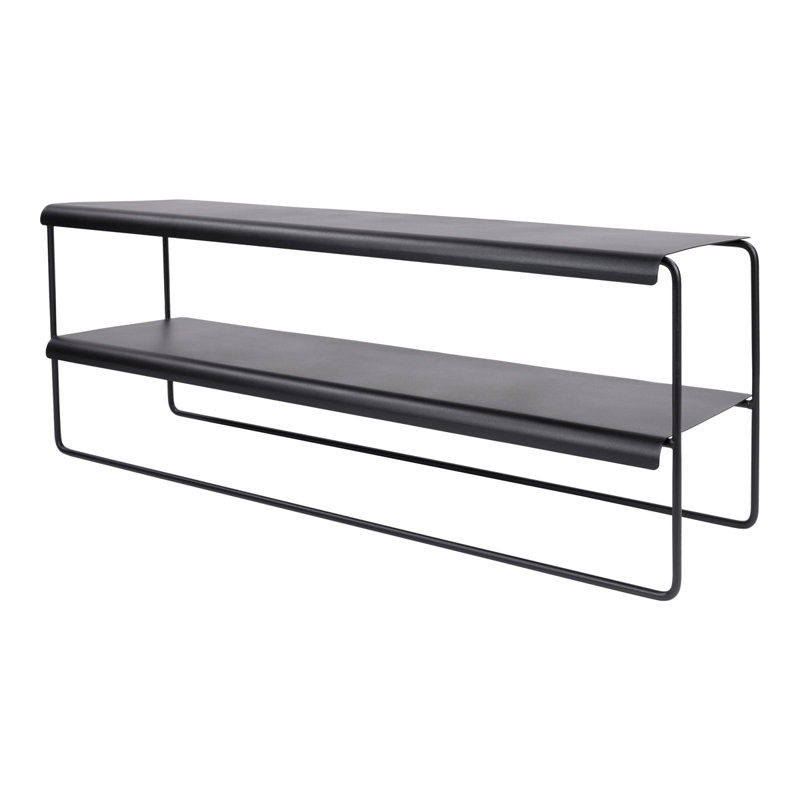 NIVO 10 Pair Shoe Rack, Black