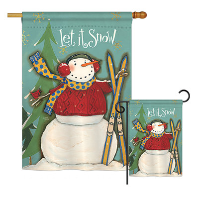 Double Sided Polyester Christmas Flag Set