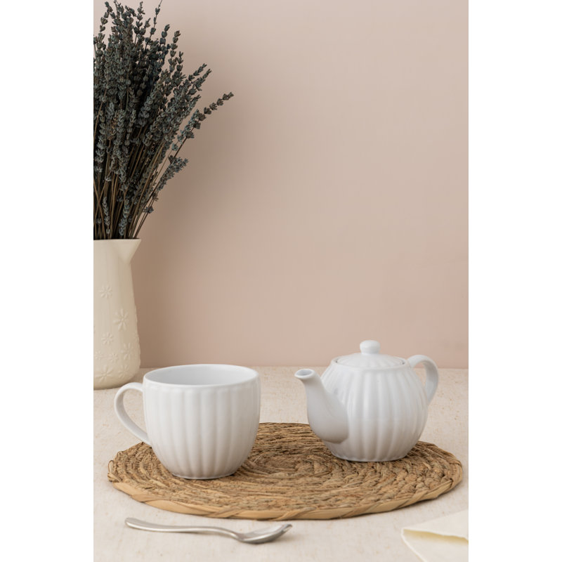 Price & Kensington Luxe 450ml Striped, White