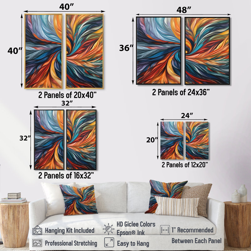 Spiral Symphony III - Abstract Spirals, impression sur toile encadrée, H 36 po x l 48 po, Impression encadrée flottante, Noir