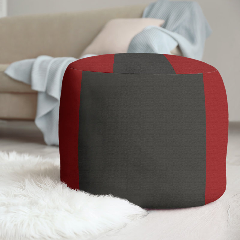 repose-pieds rond 20,5", Red/Dark Gray/Red