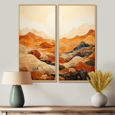 Canyon Mirage III - Orange Wall Art