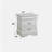 Louis Philippe white lacquer bedside table-918553408