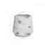 Grand pot à fleurs rond blanc rustique avec accents bruns 15,6 pouces-1822504750