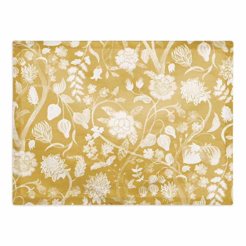 Napperon en coton 14 po Marigold Flowers