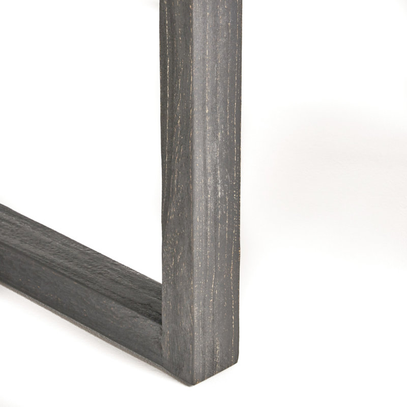 Table d'extérieur 69 po en bois gris sablé avec mouvement