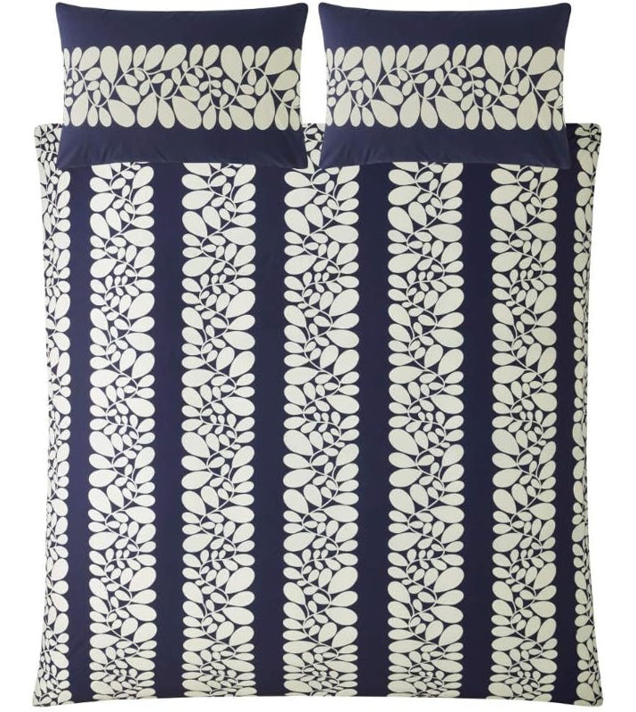 Orla Kiely Sycamore Stripe Duvet Cover Set, Super King Duvet Cover + 2 Standard Pillowcase
