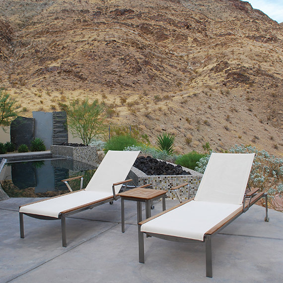 Tivoli Outdoor Square Side Table, Gray, No