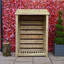 123cm W x 80cm D Solid Wood Log Store-18070343