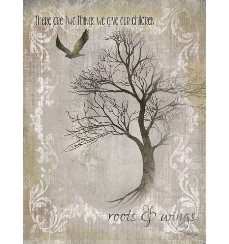 «Lark Manor ™ Rae», art sur toile tendue par Marla Gallery: Roots and Wings, H 47 po x l 36 po