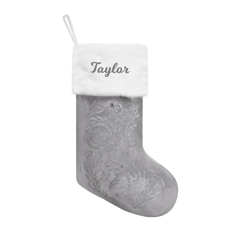 Personalized Custom Name Christmas Stocking Font Custom Script, Yes