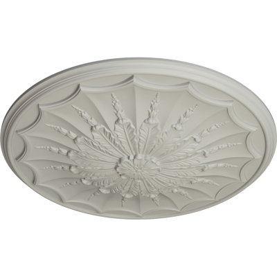 Endurathane Artis Ceiling Medallion, 27 1/8"OD x 2 5/8"P, Hand-Painted Pot of Cream Finish