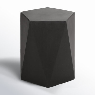 Elyas 16'' Stone Outdoor Side Table