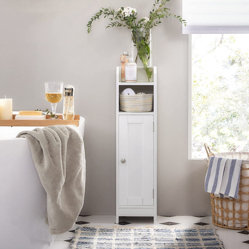 Lollar Bathroom Cabinet, White