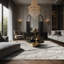 Tapis gris soyeux et moelleux-1141921778