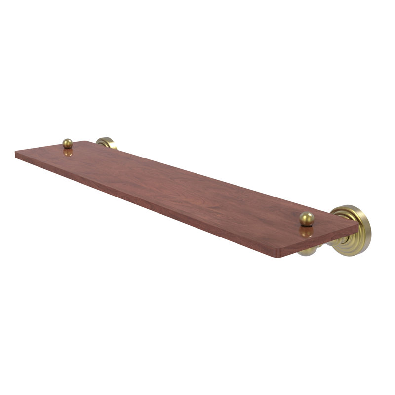 Beresford Bracket Shelf, Satin Brass, 2.5" H x 22" W x 5" D