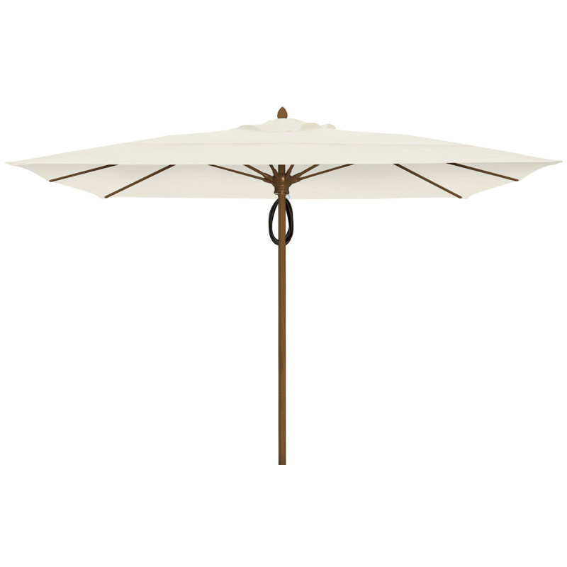 Parasol de marché carré 10 pi Prestige, Sunbrella® naturel, Bronze champagne