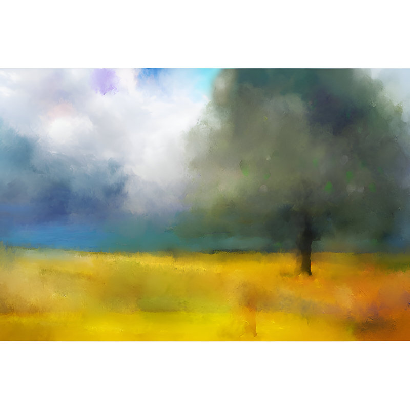 «Watercolor Landscape Abstract II» par Cliff Warner, reproduction d'art sur toile tendue, H 24 po x l 36 po x P 1,5 po