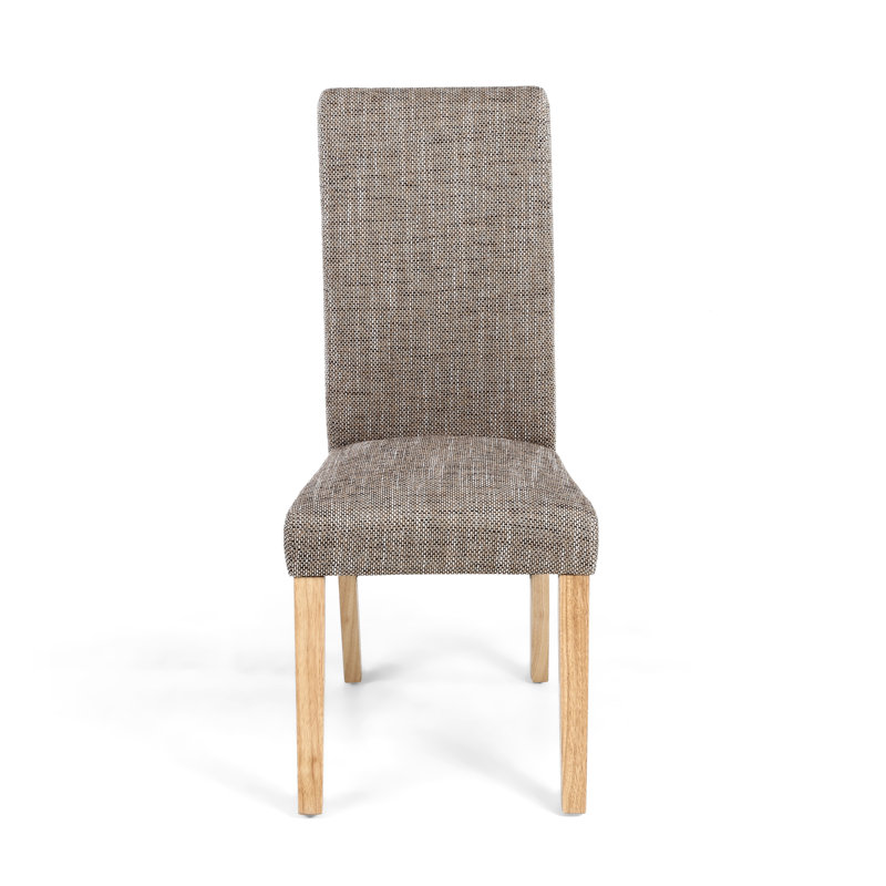 Donoghue 50cm H Polyester Blend Upholstered Side Chair, Oatmeal