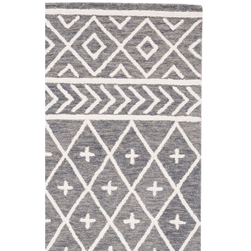 Tapis en laine et coton touffeté à la main Metro, Rectangle 4 pi x 6 pi