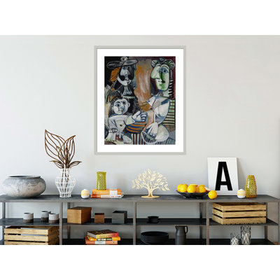 La famille par Pablo Picasso, impression giclée sur cadre