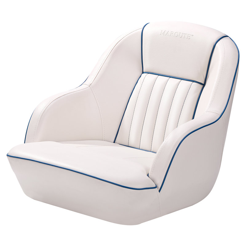Raelena Beach Chair, White/Blue