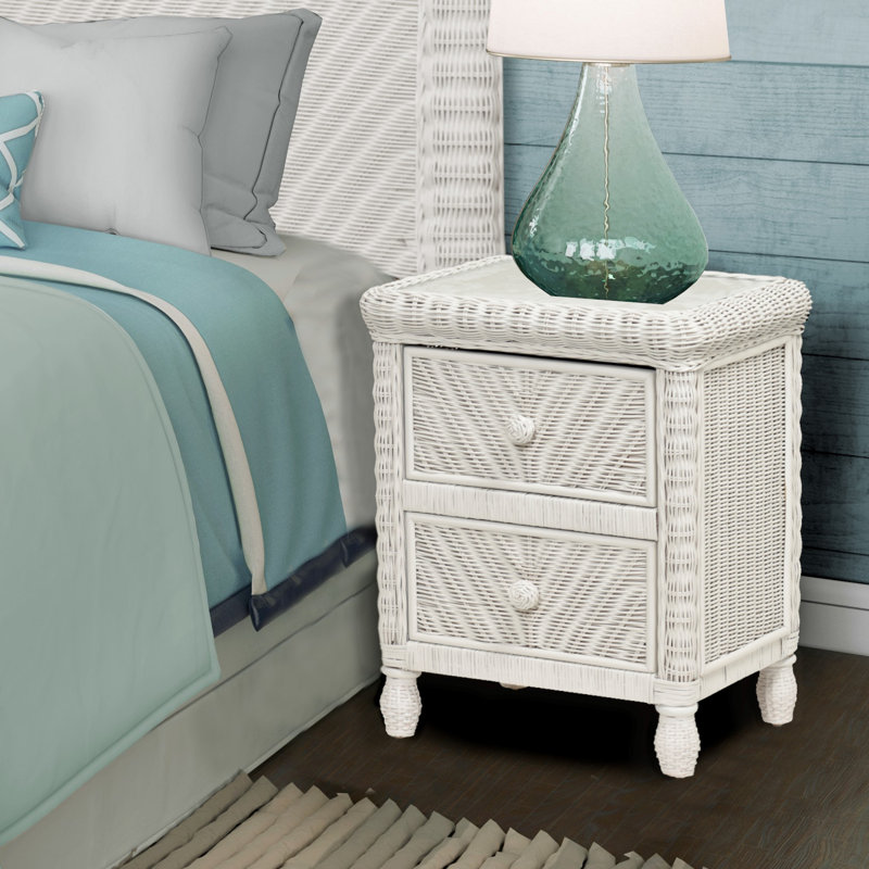 rattan nightstand