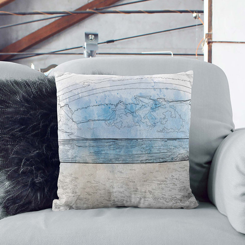 Square Cushion, Black, 55 x 55 cm