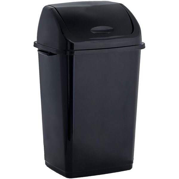 Kitchen Trash Can 13 Gallon Plastic Swing With Lid Garbage NEW