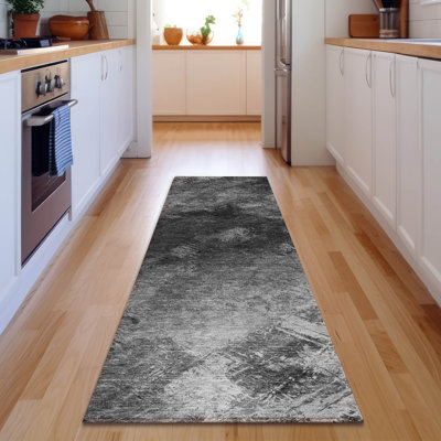 Premium Machine Washable Cerrito AMF590 Gray Rug