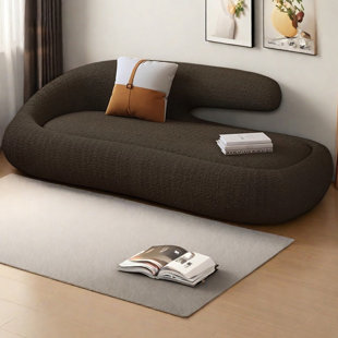 Light luxury granule Lamb fleece chaise chair