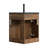 22 Inch Corner Floating Bathroom Vanity with Integrated Resin Sink