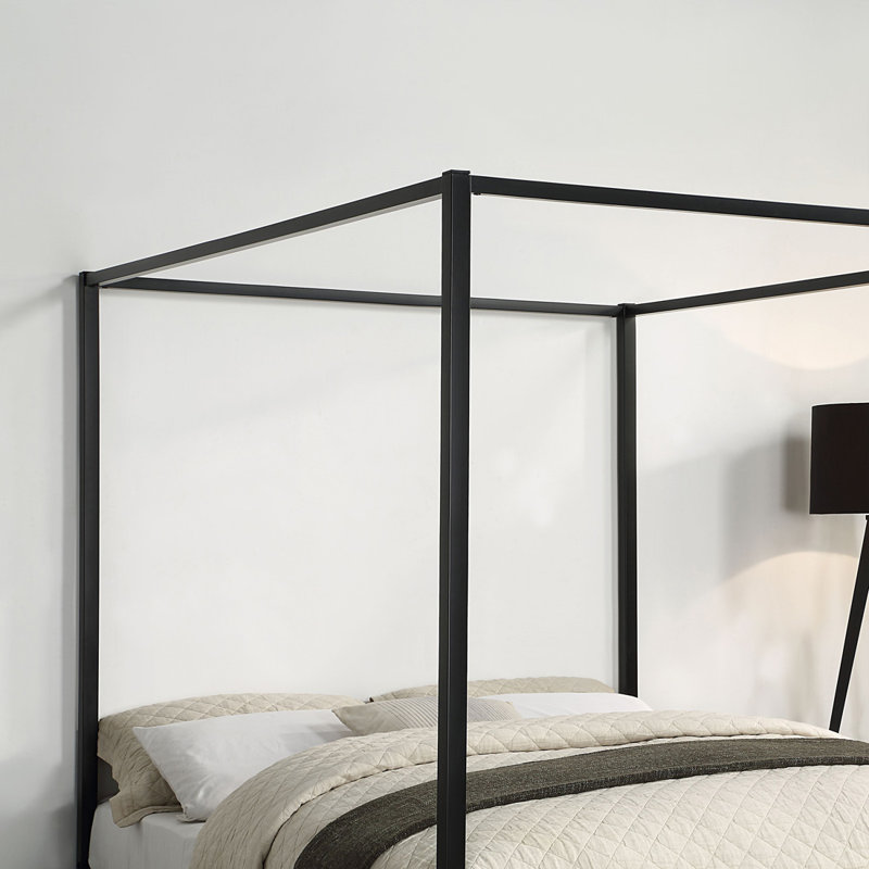 Bedoya Metal Bed, Small Double (4'), Black