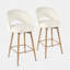 Ensemble de 3 tabourets de bar pivotants avec dossier 360 °-2044701029-2023678356