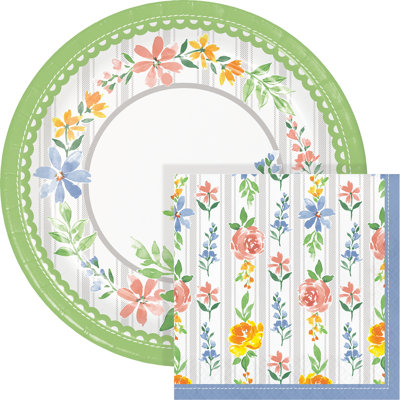 Ensemble d'assiettes en papier et de serviettes Creative Creative