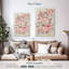Fleurs roses expressives Avery II-108250213