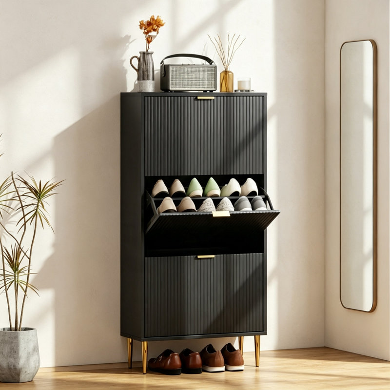 9 Pair Shoe Storage Cabinet